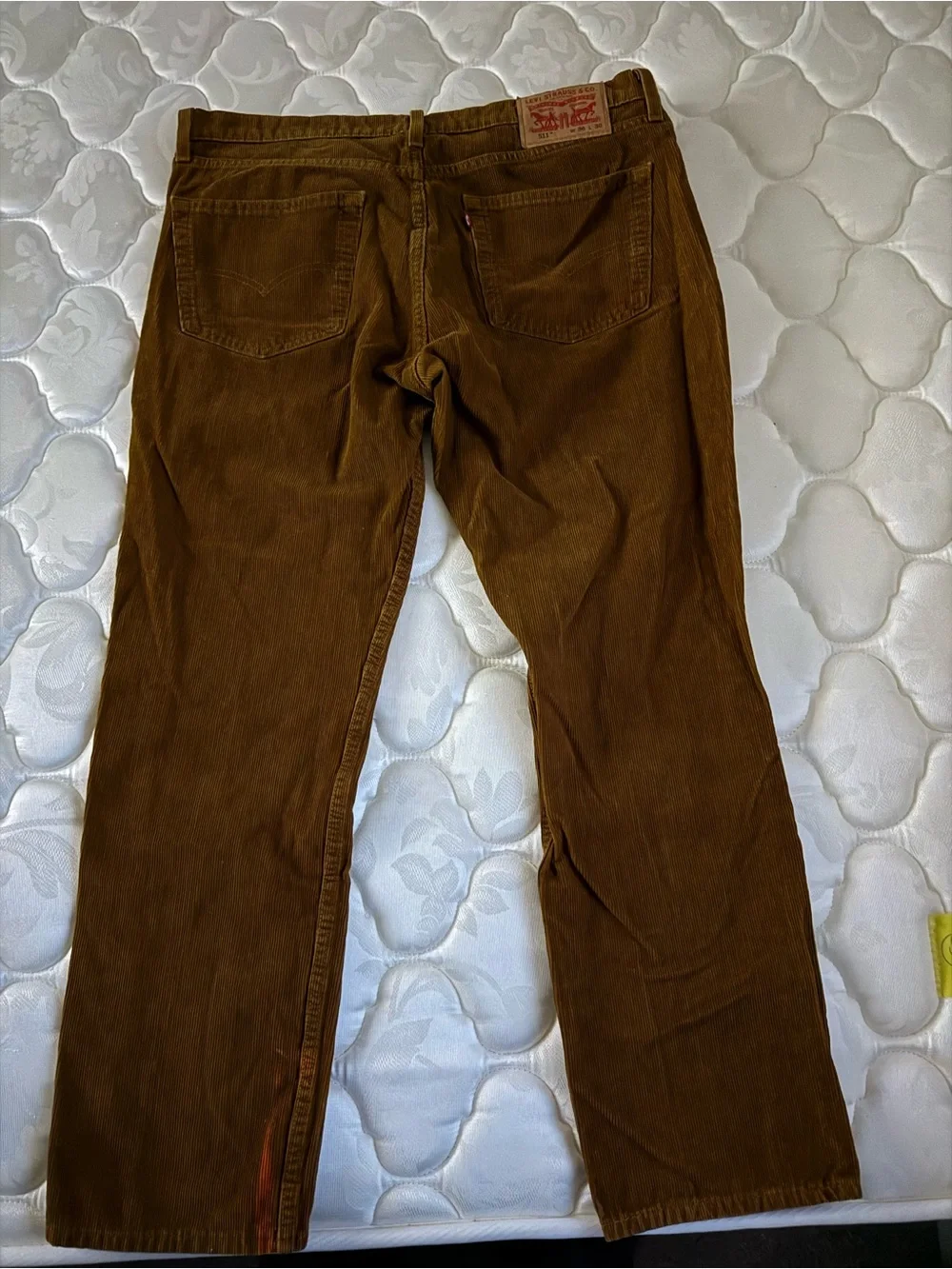 Levi's Brown Corduroy Pants - Straight Fit